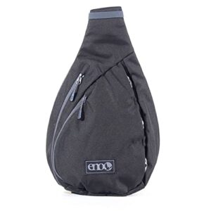 ENO, Kanga Sling Pack - 10L Outdoor Backpack for Men and Women - for Hiking, Camping, Backpacking, Beach, and Festivals - Black