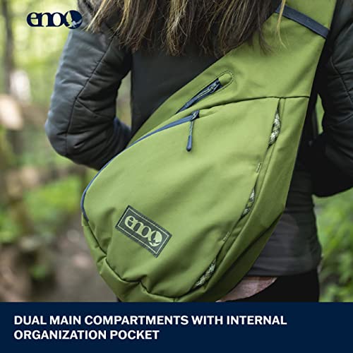 ENO, Kanga Sling Pack - 10L Outdoor Backpack for Men and Women - for Hiking, Camping, Backpacking, Beach, and Festivals - Black