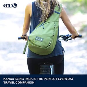 ENO, Kanga Sling Pack - 10L Outdoor Backpack for Men and Women - for Hiking, Camping, Backpacking, Beach, and Festivals - Black