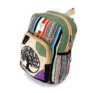 Unique Design100% Himalaya Hemp Backpack Small Backpack Hippie Backpack Festival Backpack Hiking and Tablet Backpack FAIR TRADE Handmade with Love.