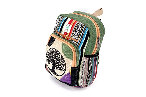 Unique Design100% Himalaya Hemp Backpack Small Backpack Hippie Backpack Festival Backpack Hiking and Tablet Backpack FAIR TRADE Handmade with Love.