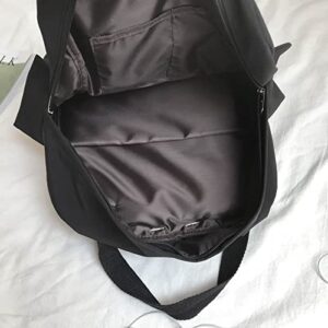 New Solid Color Waterproof Backpack Simple School Bag Casual Backpack Travel Bag School Backpack (Green)