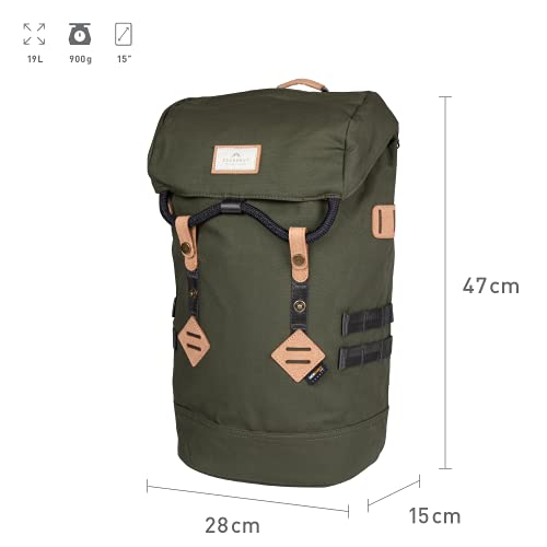 Doughnut PFC Free Series 19L Camping Bag Travel Outdoor Adventure Hiking Fashion Casual Daypack Backpack (Army)