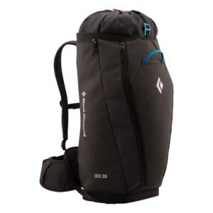 black diamond unisex creek 35 liter day backpack/gear-pack with padded waistbelt, black, medium/large