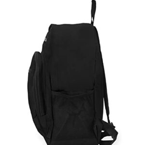 Everest Casual Backpack with Side Mesh Pocket, Black, One Size