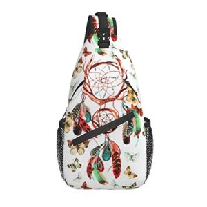 native american indian sling bag crossbody chest daypack casual backpack native shoulder bag for travel hiking outdoor