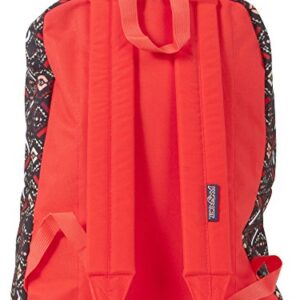 JanSport T501 Superbreak Backpack - Coral Dusk Tribal Mosiac