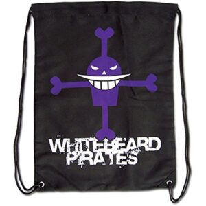 one piece whitebeard pirates anime drawstring backpack