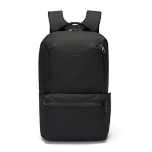 pacsafe metrosafe x anti theft 20l backpack – with padded 15″ laptop sleeve, black