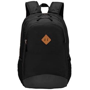 jinberyl classical backpack for school or work, lightweight, medium-sized, black