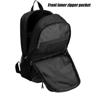 JinBeryl Classical Backpack for School or Work, Lightweight, Medium-sized, Black