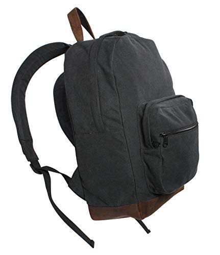 Rothco Canvas Teardrop Pack-Black W/Leather Accent