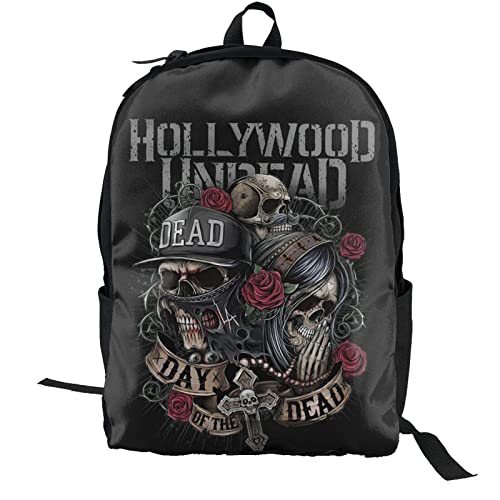 Hollywood Rock Band Undead Backpack Computer Bag Student 3d Print Shoulders Daypack Casual Unisex Lightweight Backpack For Boy&Girl&Men&Women With Bottle Side Pockets