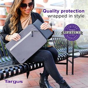 Targus City Fusion Laptop Sleeve 13 to 14 Inch Laptop Case for Dell, Lenovo, Apple MacBook or Chromebook, Laptop Cover with Handle, Water-Resistant Laptop Sleeve, Grey (TBS571GL)