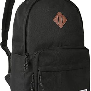 School Backpack, Kasqo 15.6 Inch Classic Lightweight Water-Resistant Backpack for Men Women Teens Girls Boys Kids to School, College, Travel, Work, Black