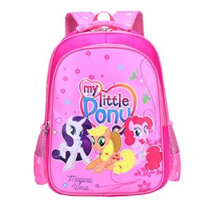 my l. pony backpacks bookbag cute pony princess style school book waterproof multi storey bags
