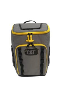caterpillar can backpack, grey/black, one size