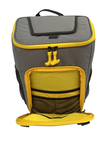 Caterpillar Can Backpack, Grey/Black, One Size