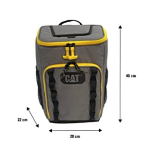 Caterpillar Can Backpack, Grey/Black, One Size