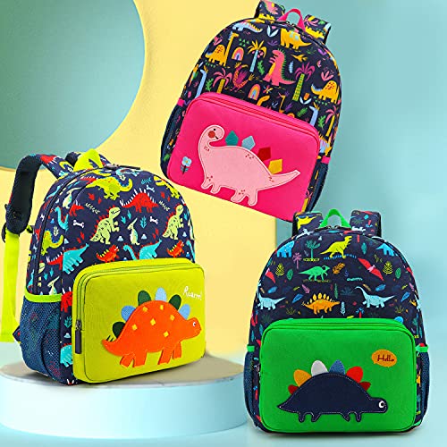 willikiva Kids Preschool Dinosaur Toddler Backpack for Boys and Girls School Bag(Green Dinosaur)