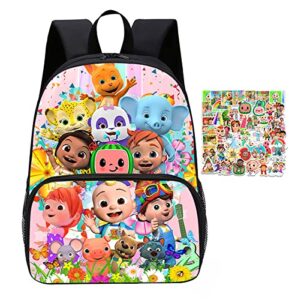 vfraltvp 15in cartoon backpack cute travel backpack fashion anime daypack with 50pcs stickers c1