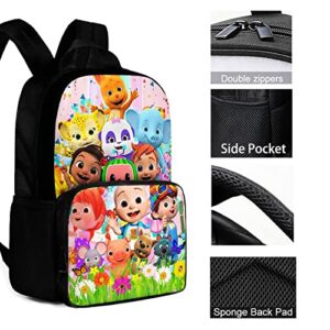 Vfraltvp 15in Cartoon Backpack Cute Travel Backpack Fashion Anime Daypack With 50pcs Stickers C1