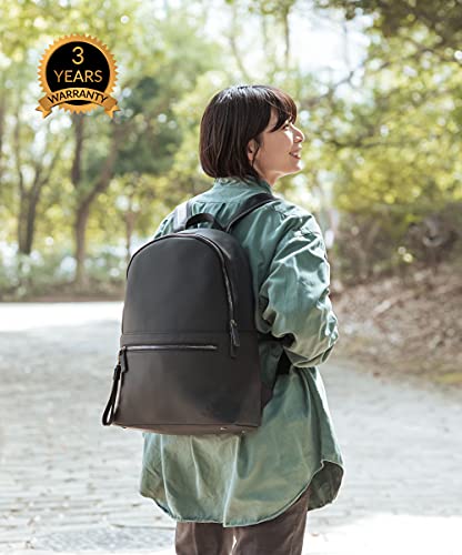 The Friendly Swede Classic Black Backpack for Women and Men, Black Bookbag, Stylish Laptop Bags for Women, Stylish Backpack for Women, School Backpack, 13 inch Laptop Backpack - STORVRETA (Black)