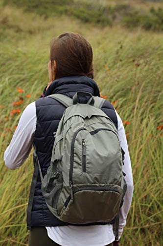 OneTrail 30L Packable Hiking Daypack | Ultralight, Ripstop (Gunmetal Grey)