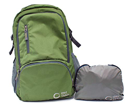 OneTrail 30L Packable Hiking Daypack | Ultralight, Ripstop (Gunmetal Grey)