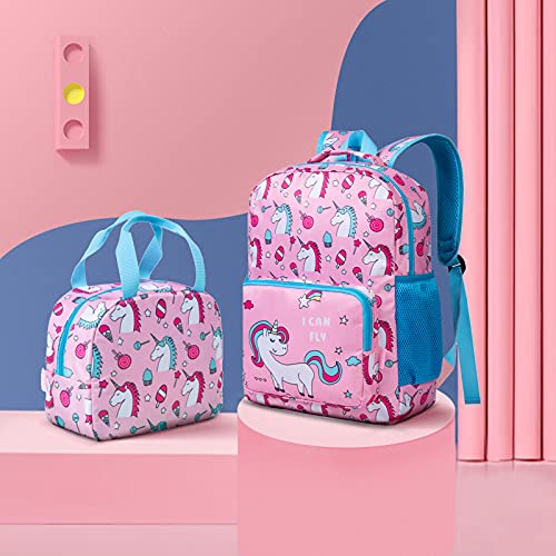Backpack for Boys Girls, Toddler, Kids, Teen, School Bookbag For Elementary Kindergarten Student, Preschool Children (Unicorn)