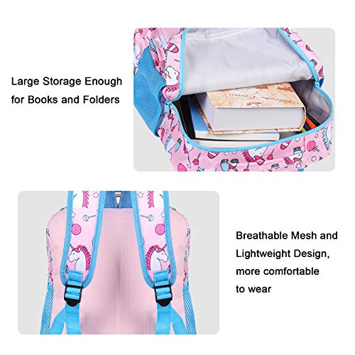 Backpack for Boys Girls, Toddler, Kids, Teen, School Bookbag For Elementary Kindergarten Student, Preschool Children (Unicorn)