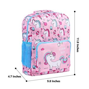 Backpack for Boys Girls, Toddler, Kids, Teen, School Bookbag For Elementary Kindergarten Student, Preschool Children (Unicorn)