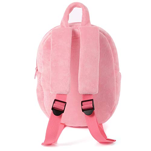 Mloovnemo Kids Unicorn Plush Toddler Travel Preschool Shoulder Backpack for 1-5 Year Old Kindergarten Girls Gift (Pink Unicorn)