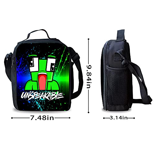 17 Inch Cartoon Backpack Girl Laptop Bag Teens Bookbag with Travel Bag, Lunchbag, Pencilbox for Boy College Office Picnic Travel