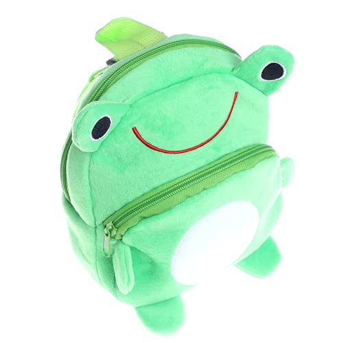 Frog Backpack Mini Frog Backpack Plush Frog Bag Frog Plushie Frog Backpack for Kids (Green)