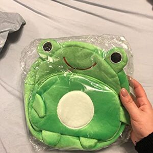 Frog Backpack Mini Frog Backpack Plush Frog Bag Frog Plushie Frog Backpack for Kids (Green)