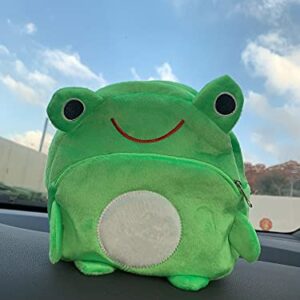 Frog Backpack Mini Frog Backpack Plush Frog Bag Frog Plushie Frog Backpack for Kids (Green)