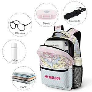 IFMAXCOX M-y Melody backpack school bag withe side pokect large suitable for hiking camping picnic