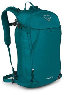 osprey sopris 20 women’s ski backpack, verdigris green, one size