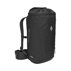 black diamond unisex crag 40 liter climbing top-loader backpack/gear-pack, black, medium/large