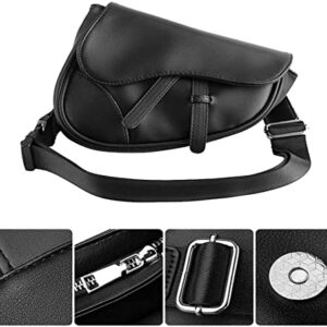 Sling Bag Fashion Saddle Bag Leather Crossbody Backpack Daypack for Men & Women