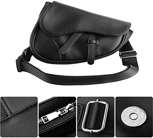 Sling Bag Fashion Saddle Bag Leather Crossbody Backpack Daypack for Men & Women