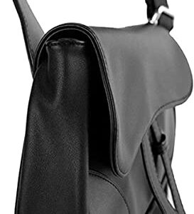 Sling Bag Fashion Saddle Bag Leather Crossbody Backpack Daypack for Men & Women