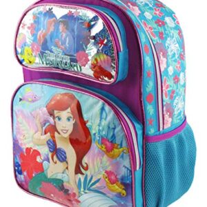 Disney Ariel Little Mermaid Deluxe Full Size 16 Inch Backpack 'Under the Sea'