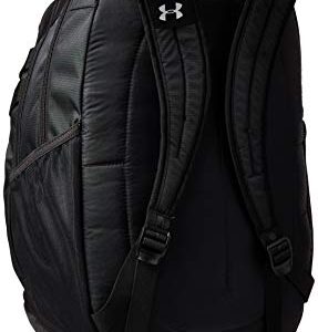 Under Armour Adult Hustle 4.0 Backpack , Black (001)/Silver , One Size