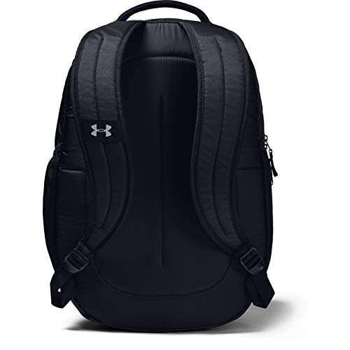 Under Armour Adult Hustle 4.0 Backpack , Black (001)/Silver , One Size