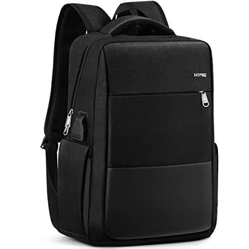 HOMIEE School Backpack 15.6 Inch Laptop Backpack Travel Backpack with USB Charging Port, Durable Water Resistant Backpack College School Bookbag Business Computer Backpack