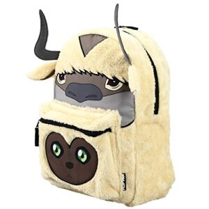 Avatar Anime Cartoon Appa and Momo Characters Reversible 3D Faux Fur Backpack