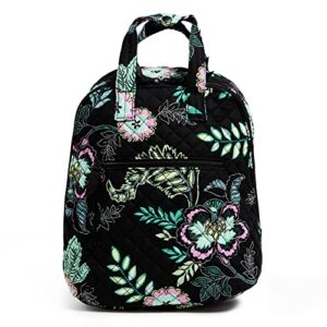 vera bradley mini totepack backpack, island garden-recycled cotton