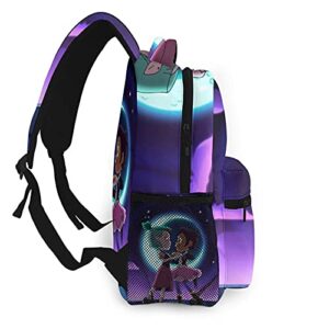 Cartoon The Owl House Casual Backpack Funny Laptop Back Pack Book Bag Hiking Outgoing Daypack For Adult Women Mens